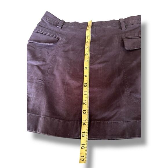 Gap Black Khaki Twill Cargo Mini Skirt Y2K Size 4 NWT - Picture 7 of 8